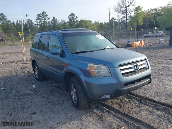 2006 Honda Pilot EX-L with VIN 5FNYF18516B002860, listed as a IAAI auction lot 41963343 with 202,799 mi miles. Bid and sale history available at carsss.com. Image 1.