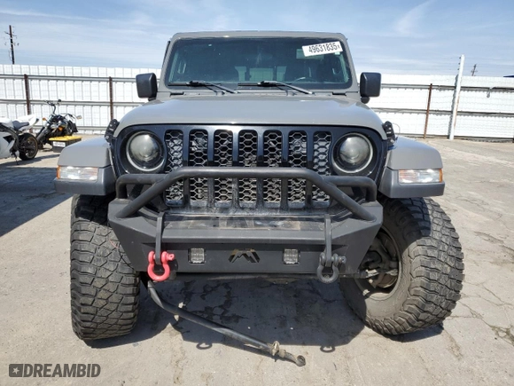 2021 Jeep Gladiator Willys with VIN 1C6HJTAGXML513684, listed as a Copart auction lot 49631835 with 34,998 mi miles and Salvage Title. Bid and sale history available at carsss.com. Image 5.