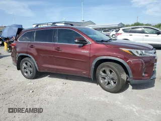 2017 Toyota Highlander Hybrid Limited with VIN 5TDDGRFH7HS032175, listed as a Copart auction lot 58597285 with 70,561 mi miles and Salvage title. Bid and sale history available at DreamBid. Image 4.
