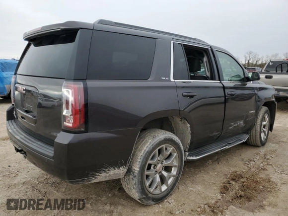 2017 GMC Yukon SLE with VIN 1GKS1AKC1HR312374, listed as a Copart auction lot 44324285 with 157,427 mi miles and Salvage Title. Bid and sale history available at carsss.com. Image 3.