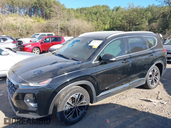 2019 Hyundai Santa Fe Ultimate with VIN 5NMS53AA8KH062025, listed as a IAAI auction lot 41707732 with 84,280 mi miles. Bid and sale history available at carsss.com. Image 6.
