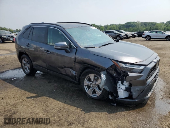 2024 Toyota RAV4 XLE with VIN 2T3P1RFV4RC451736, listed as a Copart auction lot 59940025 with 4,359 mi miles and Salvage title. Bid and sale history available at DreamBid. Image 4.