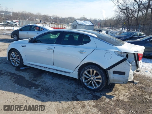 2015 Kia Optima SXL Turbo with VIN 5XXGR4A65FG428023, listed as a IAAI auction lot 41416027 with 100,372 mi miles and . Bid and sale history available at DreamBid. Image 3.