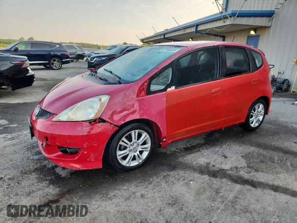 2009 Honda Fit Sport z VIN JHMGE88479S055924, wystawiony jako Copart lot #67186495 z przebiegiem 65 984 mil mil oraz Szkoda całkowita • Salvage title. Historia ofert i sprzedaży dostępna na DreamBid. Obrazek 1.