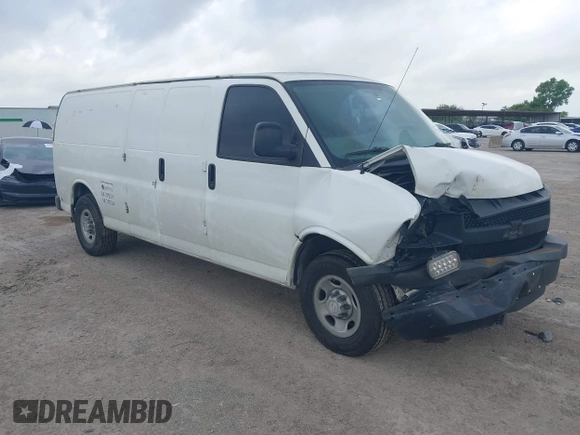 2016 Chevrolet Express Cargo z VIN 1GCWGBFF2G1138592, wystawiony jako IAAI lot #42500515 z przebiegiem Nie podano mil oraz . Historia ofert i sprzedaży dostępna na DreamBid. Obrazek 1.