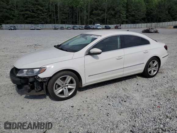 2014 Volkswagen CC R-Line with VIN WVWBP7AN4EE525757, listed as a Copart auction lot 55293795 with 124,890 mi miles and Salvage title. Bid and sale history available at DreamBid. Image 1.
