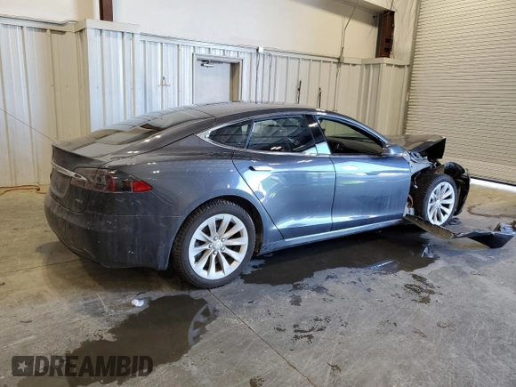 2017 Tesla Model S 100D with VIN 5YJSA1E2XHF197245, listed as a Copart auction lot 45961805 with Not provided miles and Non repairable. Bid and sale history available at DreamBid. Image 3.