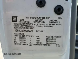 2004 Chevrolet Tahoe LT with VIN 1GNEC13TX4J312715, listed as a Copart auction lot 71969584 with 207,245 mi miles and Salvage Title. Bid and sale history available at carsss.com. Image 13.