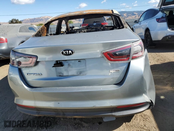 2014 Kia Optima LX with VIN KNAGM4AD1E5066527, listed as a Copart auction lot 76499204 with Not Provided miles and Non Repairable. Bid and sale history available at DreamBid. Image 6.