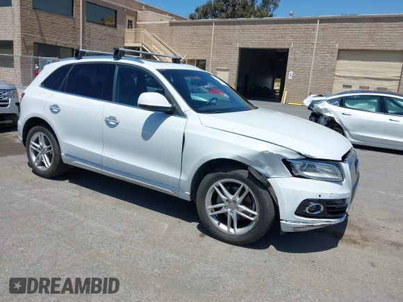 2015 Audi Q5 Premium Plus with VIN WA1LFAFP8FA016210, listed as a IAAI auction lot 42354386 with 90,945 mi miles and . Bid and sale history available at DreamBid. Image 1.