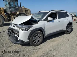 2024 Toyota Corolla Cross Hybrid S z VIN 7MUFBABG7RV042931, wystawiony jako Copart lot #53113275 z przebiegiem 49 033 mil mil oraz Szkoda całkowita • Salvage title. Historia ofert i sprzedaży dostępna na DreamBid. Obrazek 1.