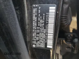 2005 BMW X5 3.0i with VIN 5UXFA13565LY20253, listed as a Copart auction lot 80418664 with 0 mi miles and Salvage Title. Bid and sale history available at carsss.com. Image 15.