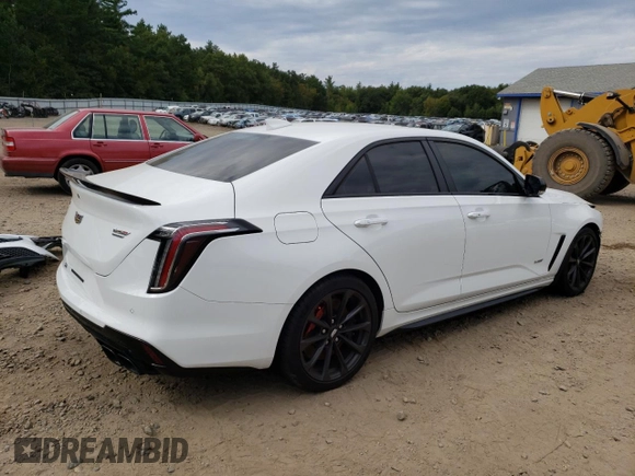 2023 Cadillac CT4-V Blackwing z VIN 1G6DL5RP6P0411079, wystawiony jako Copart lot #65665364 z przebiegiem 4099 mil mil oraz Szkody całkowita. Historia ofert i sprzedaży dostępna na DreamBid. Obrazek 3.