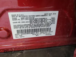2014 Mitsubishi Outlander Sport ES with VIN 4A4AR3AU5EE026593, listed as a Copart auction lot 46647295 with 155,782 mi miles and Salvage Title. Bid and sale history available at carsss.com. Image 15.