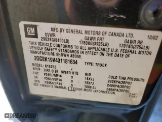 2003 Chevrolet Silverado 1500 LS with VIN 2GCEK19V431181634, listed as a Copart auction lot 87906335 with 151,430 mi miles and Salvage Title. Bid and sale history available at carsss.com. Image 14.
