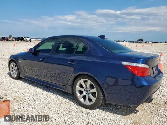 2008 BMW 5 Series 535i with VIN WBANW13558CZ84027, listed as a Copart auction lot 59748325 with 134,259 mi miles and Salvage title. Bid and sale history available at DreamBid. Image 2.