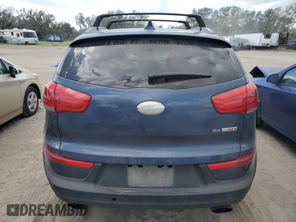 2014 Kia Sportage SX with VIN KNDPC3A63E7568753, listed as a Copart auction lot 80617244 with 143,532 mi miles and Salvage title. Bid and sale history available at DreamBid. Image 6.