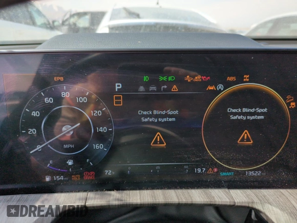 2023 Kia Telluride SX X-Line with VIN 5XYP5DGC8PG333753, listed as a Copart auction lot 50998465 with 13,522 mi miles and Salvage title. Bid and sale history available at DreamBid. Image 9.