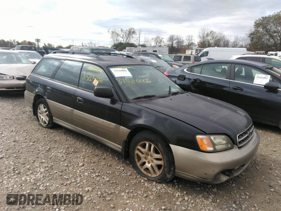 2002 Subaru Legacy Outback with VIN 4S3BH675X27602811, listed as a IAAI auction lot 31520086 with 199,993 mi miles and . Bid and sale history available at DreamBid. Image 1.