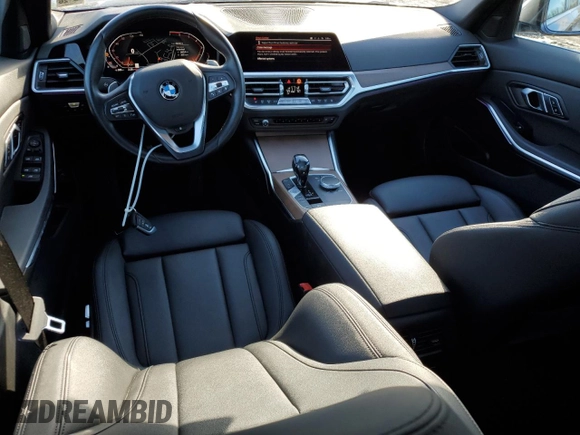 2021 BMW 3 Series 330i xDrive with VIN 3MW5R7J06M8B85005, listed as a Copart auction lot 45210325 with 52,240 mi miles and Salvage title. Bid and sale history available at DreamBid. Image 8.