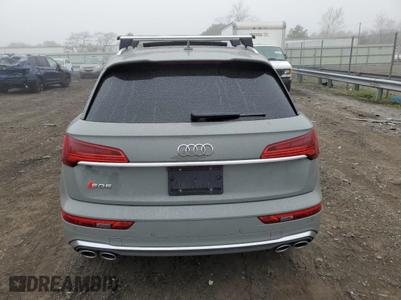 2022 Audi SQ5 Prestige with VIN WA1C4AFY0N2052979, listed as a Copart auction lot 48447473 with 10,764 mi miles. Bid and sale history available at carsss.com. Image 6.