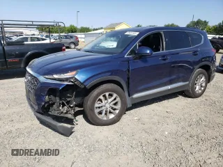 2019 Hyundai Santa Fe SEL z VIN 5NMS33ADXKH125867, wystawiony jako Copart lot #55481555 z przebiegiem 116 756 mil mil oraz Szkoda całkowita • Salvage title. Historia ofert i sprzedaży dostępna na DreamBid. Obrazek 1.