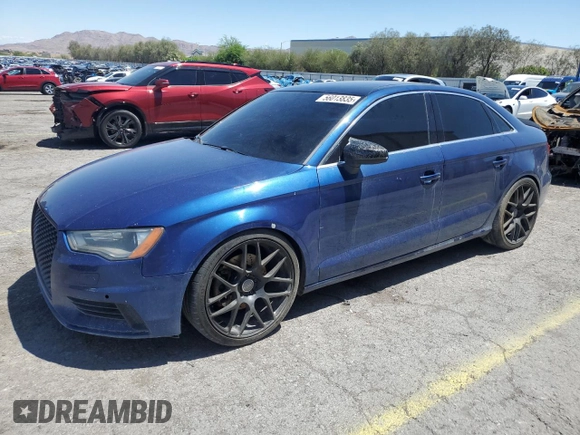 2015 Audi A3 Premium Plus z VIN WAUEFGFF8F1056129, wystawiony jako Copart lot #56013835 z przebiegiem 103 825 mil mil oraz Szkoda całkowita • Salvage title. Historia ofert i sprzedaży dostępna na DreamBid. Obrazek 1.