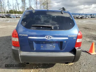 2006 Hyundai Tucson GLS with VIN KM8JN12DX6U393613, listed as a Copart auction lot 52649755 with 220,571 mi miles and Clean Title. Bid and sale history available at carsss.com. Image 6.