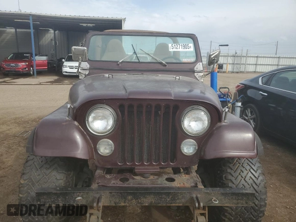 1978 Jeep CJ z VIN J8F83EH126023, wystawiony jako Copart lot #51271905 z przebiegiem 79 999 mil mil oraz Tytuł czysty. Historia ofert i sprzedaży dostępna na DreamBid. Obrazek 5.