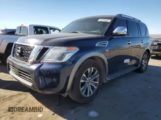 2020 Nissan Armada SL with VIN JN8AY2NCXLX518841, listed as a Copart auction lot 80346634 with 0 mi miles and Salvage Title. Bid and sale history available at carsss.com. Image 1.