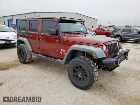 2008 Jeep Wrangler Unlimited X with VIN 1J4GA39158L569665, listed as a Copart auction lot 55475135 with 91,696 mi miles and Clean Title. Bid and sale history available at DreamBid. Image 4.