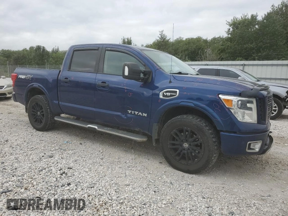 2017 Nissan Titan Pro-4X with VIN 1N6AA1E53HN570548, listed as a Copart auction lot 71663224 with 128,024 mi miles and Salvage title. Bid and sale history available at DreamBid. Image 4.