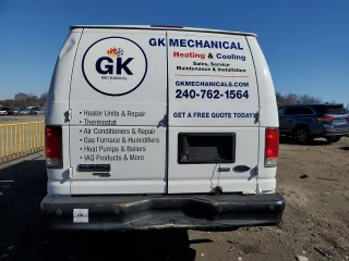 2014 Ford Econoline Cargo Commercial with VIN 1FTNE2EW9EDA72220, listed as a Copart auction lot 50025115 with 270,630 mi miles and Salvage Title. Bid and sale history available at DreamBid. Image 6.