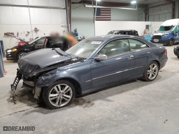 2006 Mercedes-Benz CLK-Class 3.5L with VIN WDBTJ56J86F176449, listed as a Copart auction lot 88225595 with 0 mi miles and Salvage Title. Bid and sale history available at carsss.com. Image 1.