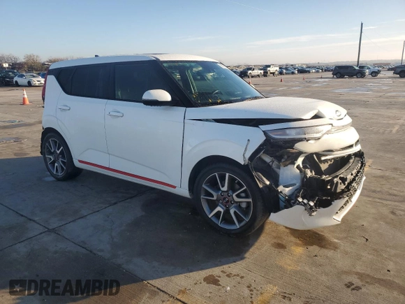 2021 Kia Soul Turbo with VIN KNDJ53AF2M7746120, listed as a Copart auction lot 86768504 with 46,520 mi miles and Salvage Title. Bid and sale history available at DreamBid. Image 4.