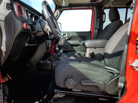 2022 Jeep Wrangler Unlimited Willys with VIN 1C4HJXDN7NW237703, listed as a Copart auction lot 76091794 with Not Provided miles and Non Repairable. Bid and sale history available at DreamBid. Image 7.