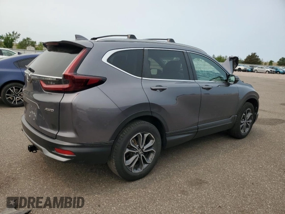 2020 Honda CR-V EX-L z VIN 5J6RW2H87LL019508, wystawiony jako Copart lot #59014035 z przebiegiem 112 061 mil mil oraz Szkoda całkowita • Salvage title. Historia ofert i sprzedaży dostępna na DreamBid. Obrazek 3.