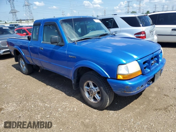 2000 Ford Ranger XL with VIN 1FTZR15V7YPB89028, listed as a Copart auction lot 64226465 with 154,785 mi miles and Clean title. Bid and sale history available at DreamBid. Image 4.