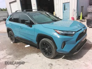 2023 Toyota RAV4 Hybrid XSE with VIN 2T3E6RFV6PW038320, listed as a Copart auction lot 46690615 with Not provided miles and Salvage title. Bid and sale history available at DreamBid. Image 4.