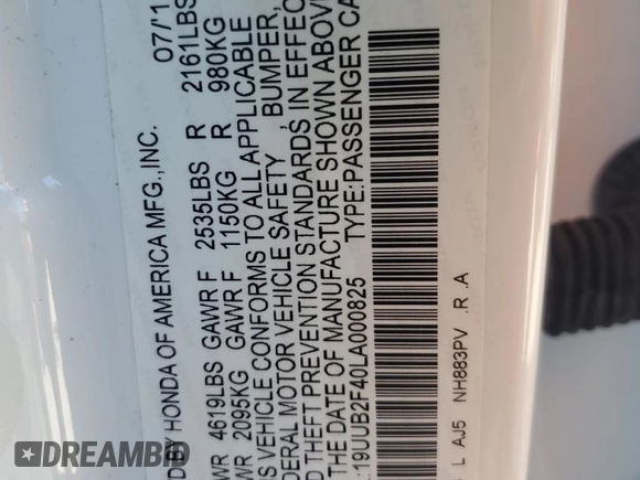 2020 Acura TLX w/Technology Pkg with VIN 19UUB2F40LA000825, listed as a Copart auction lot 43449455 with 50,008 mi miles and Salvage Title. Bid and sale history available at carsss.com. Image 13.