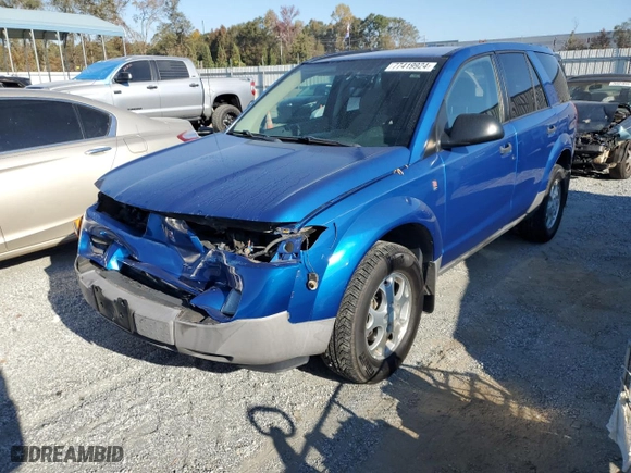 2003 Saturn VUE with VIN 5GZCZ63B63S890112, listed as a Copart auction lot 77419924 with 106,327 mi miles and Salvage Title. Bid and sale history available at carsss.com. Image 1.