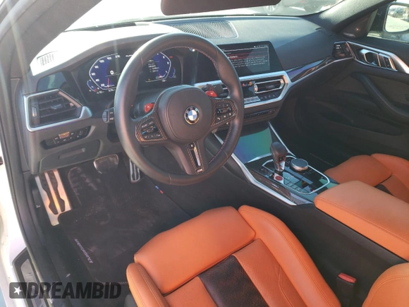 2023 BMW M4 Competition xDrive with VIN WBS43AZ01PCM35886, listed as a Copart auction lot 82371483 with 15,156 mi miles. Bid and sale history available at carsss.com. Image 8.