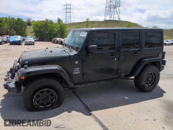 2012 Jeep Wrangler Unlimited Sahara z VIN 1C4HJWEG1CL168435, wystawiony jako Copart lot #58431615 z przebiegiem 120 364 mil mil oraz Szkoda całkowita • Salvage title. Historia ofert i sprzedaży dostępna na DreamBid. Obrazek 1.