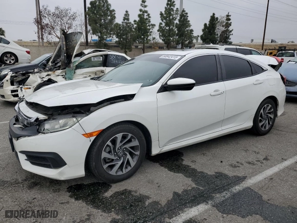 2018 Honda Civic Sedan EX with VIN 2HGFC2F74JH529662, listed as a Copart auction lot 50842415 with 92,751 mi miles and Salvage Title. Bid and sale history available at carsss.com. Image 1.