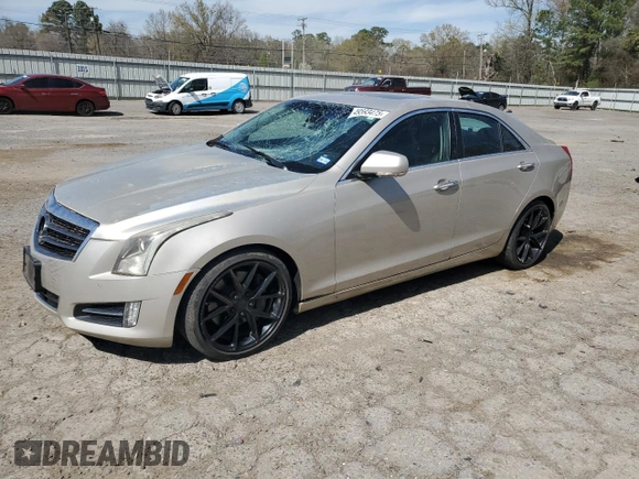 2013 Cadillac ATS Premium with VIN 1G6AF5SX4D0139518, listed as a Copart auction lot 49593475 with 77,505 mi miles and Salvage Title. Bid and sale history available at carsss.com. Image 1.