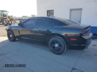2012 Dodge Charger Police with VIN 2C3CDXAGXCH283033, listed as a Copart auction lot 43821525 with 177,991 mi miles and Salvage Title. Bid and sale history available at carsss.com. Image 2.