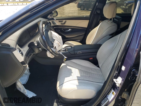 2017 Mercedes-Benz S 550e with VIN WDDUG6DB7HA289255, listed as a Copart auction lot 55859504 with 50,433 mi miles and Salvage Title. Bid and sale history available at DreamBid. Image 7.