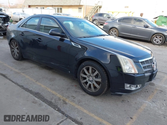2008 Cadillac CTS AWD w/1SB with VIN 1G6DT57V780164271, listed as a IAAI auction lot 41124855 with 97,036 mi miles. Bid and sale history available at carsss.com. Image 1.