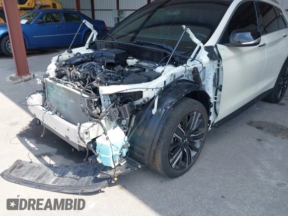 2021 Infiniti QX50 Luxe with VIN 3PCAJ5BA2MF112939, listed as a IAAI auction lot 42191494 with 25,076 mi miles and . Bid and sale history available at DreamBid. Image 18.
