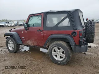 2008 Jeep Wrangler X with VIN 1J4FA24188L624865, listed as a Copart auction lot 55326885 with 142,185 mi miles and Clean Title. Bid and sale history available at DreamBid. Image 2.